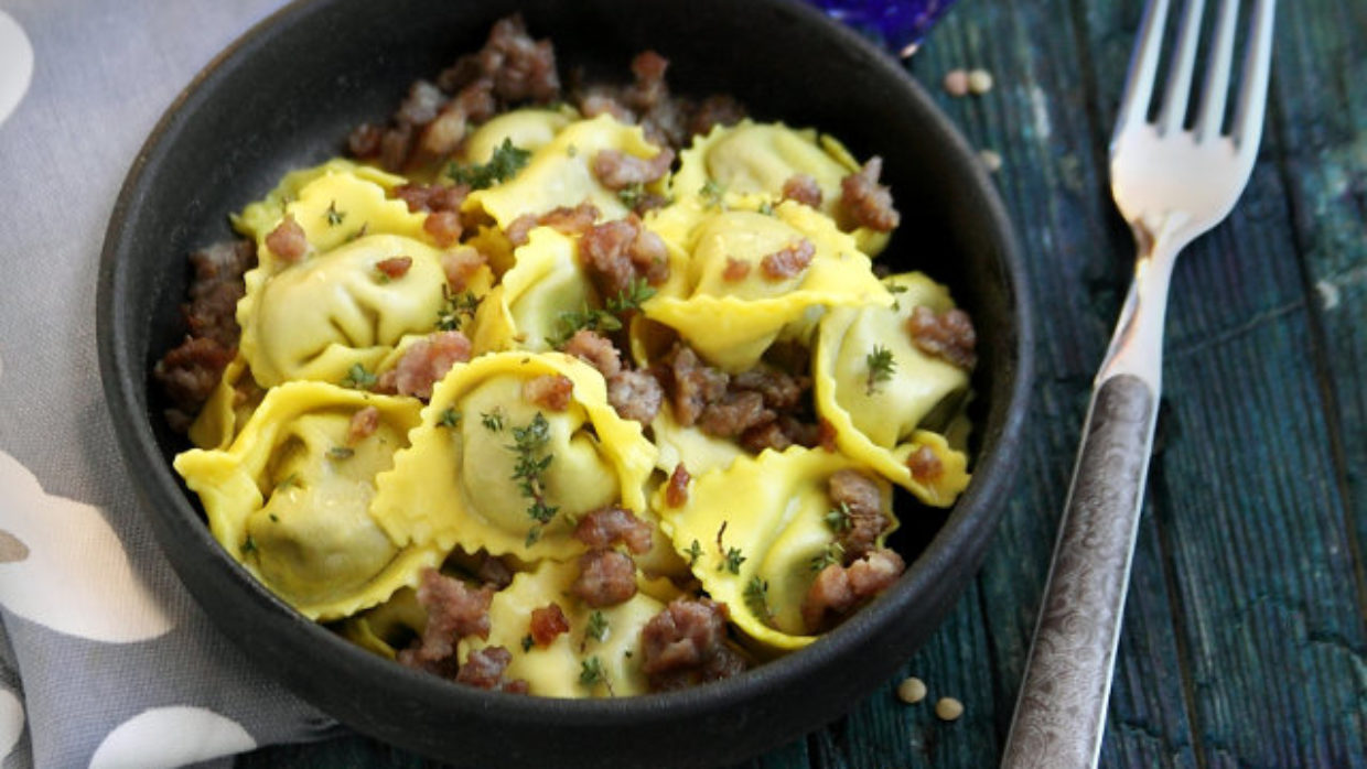 TORTELLI CON RAGU’ BIANCO DI VITELLO